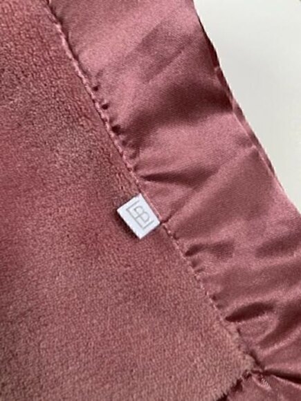 Elegant Baby Security Blanket Lovey Satin Trim Back Square Pink - Picture 2 of 4